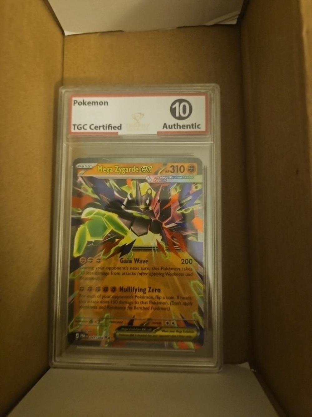 Mega Zygarde ex Perfect Order Holo EN 2026 047/088 TGC 10